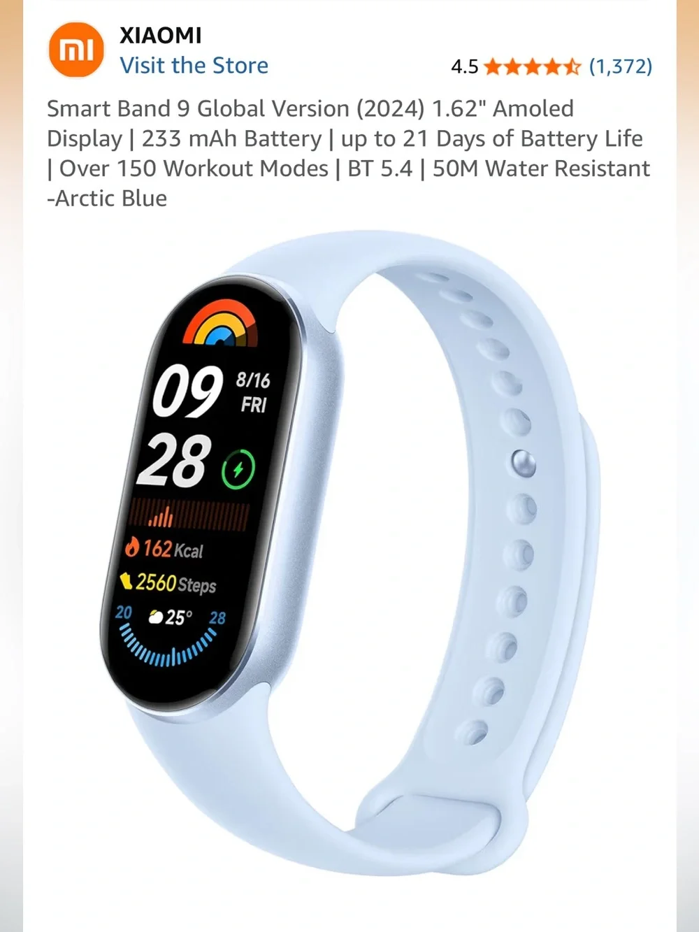 Xiaomi Smart band 9 (2024) Fitness Tracker with Multiple Bands
